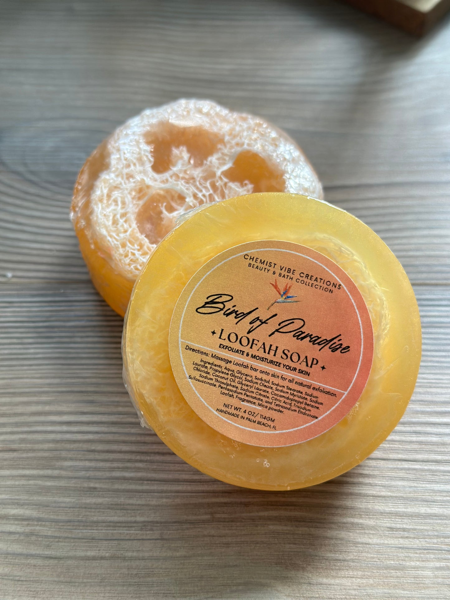 Birds of Paradise Loofah Soap