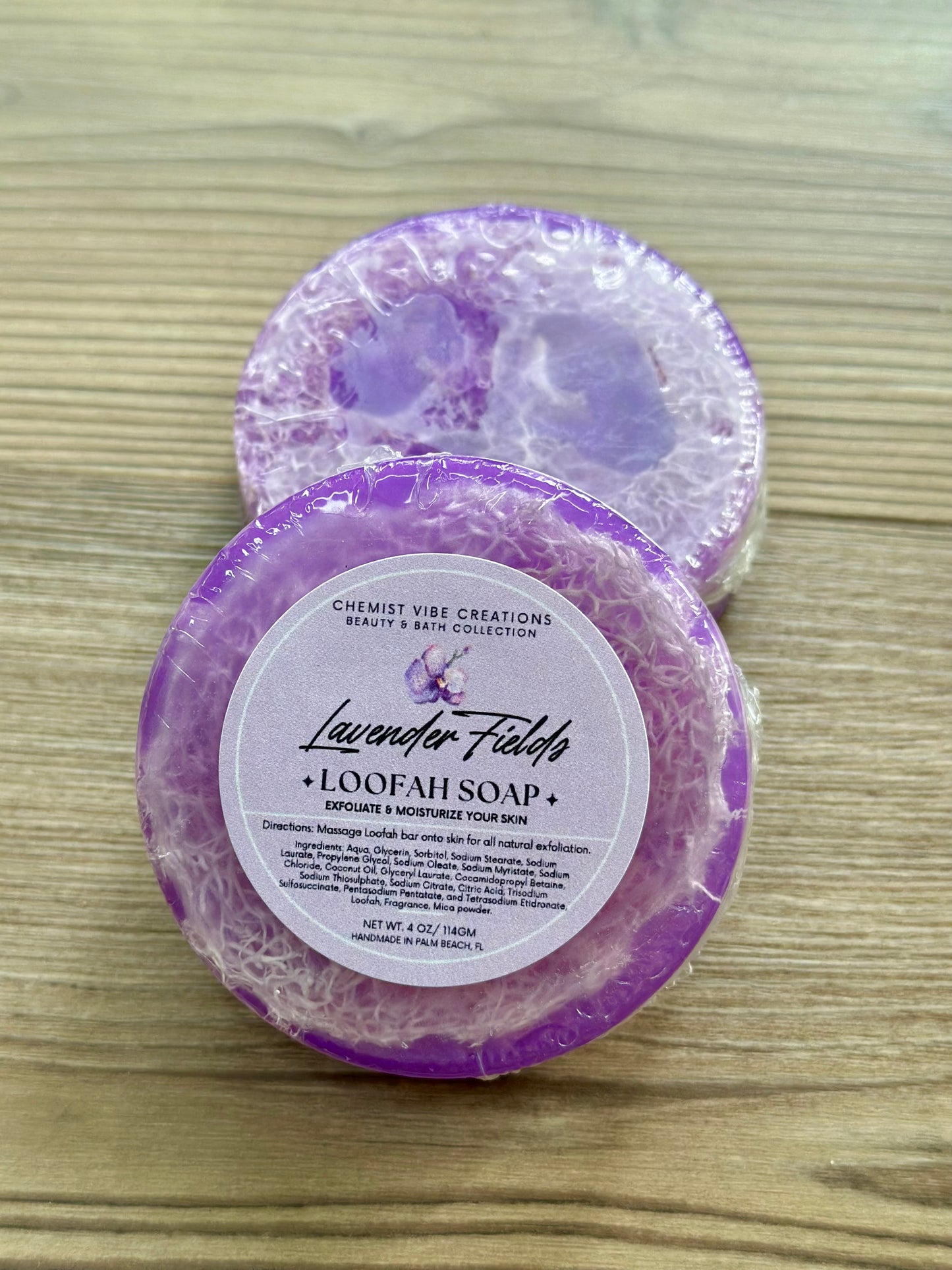 Lavender Fields Loofah Soap